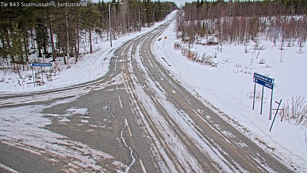 Kelikamerat Kuva Tie 843 Suomussalmi, Juntusranta, Suomussalmi, Kainuu
