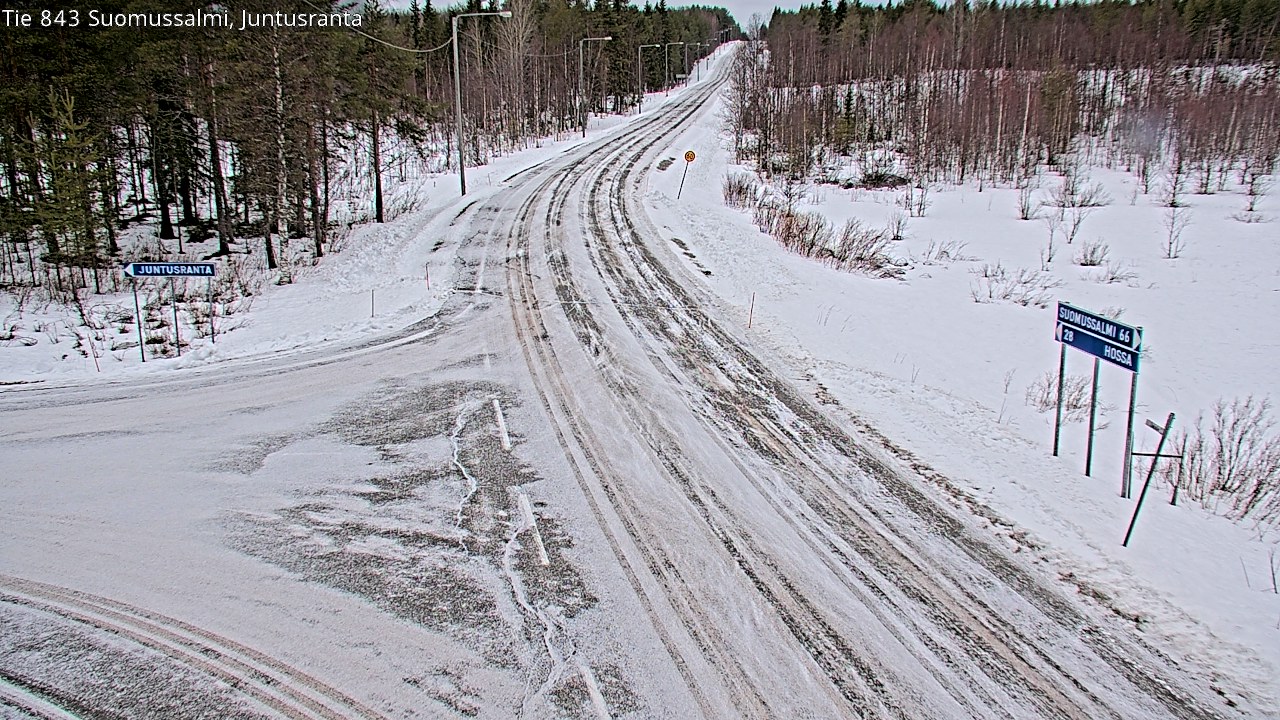 Kelikamerat Kuva Tie 843 Suomussalmi, Juntusranta, Suomussalmi, Kainuu