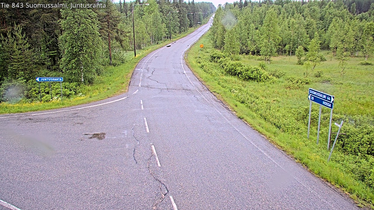 Kelikamerat Kuva Tie 843 Suomussalmi, Juntusranta, Suomussalmi, Kainuu
