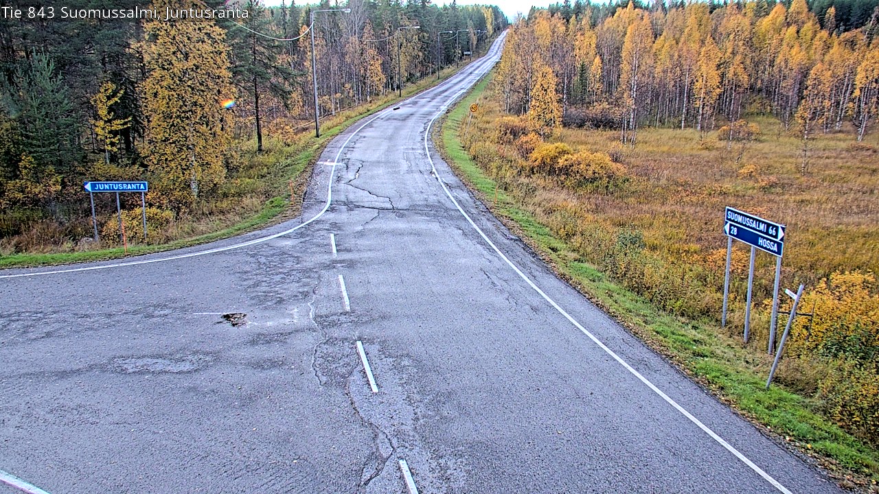 Kelikamerat Kuva Tie 843 Suomussalmi, Juntusranta, Suomussalmi, Kainuu