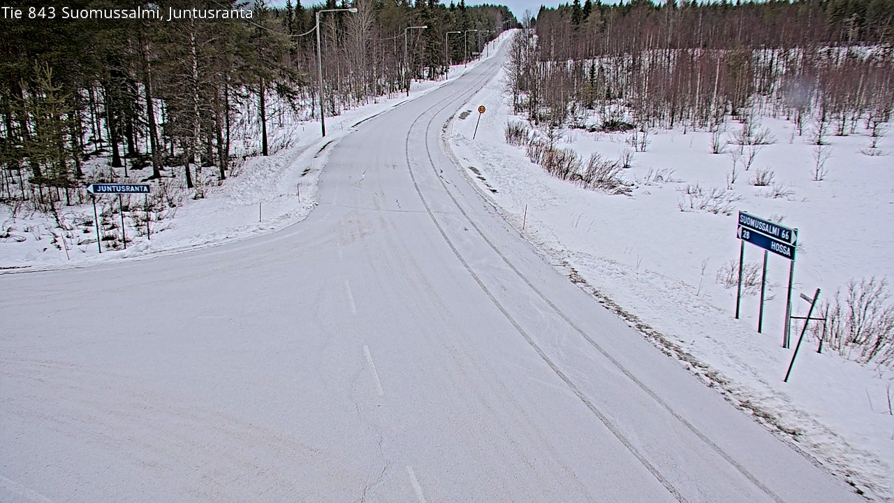 Kelikamerat Kuva Tie 843 Suomussalmi, Juntusranta, Suomussalmi, Kainuu