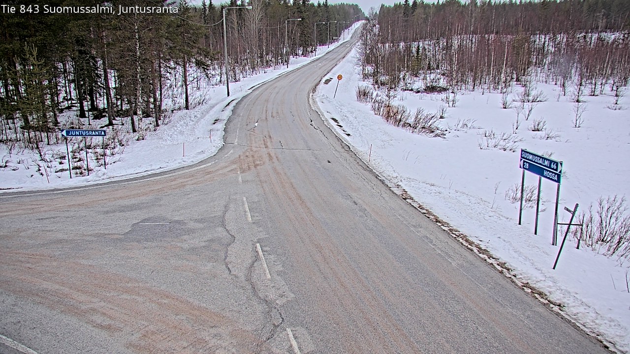 Kelikamerat Kuva Tie 843 Suomussalmi, Juntusranta, Suomussalmi, Kainuu