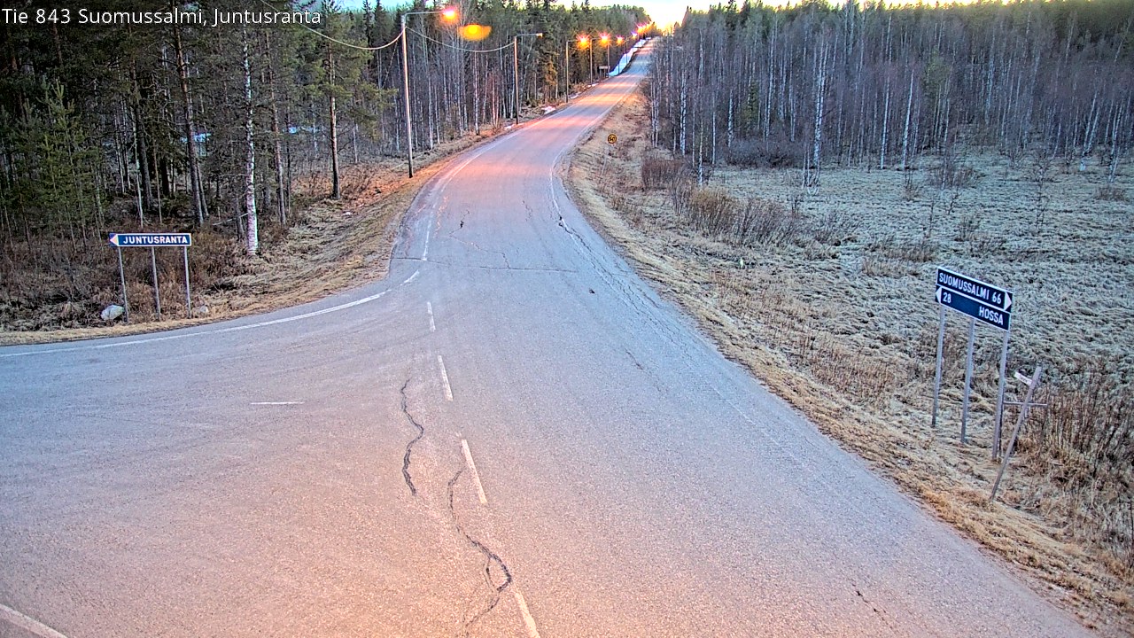 Kelikamerat Kuva Tie 843 Suomussalmi, Juntusranta, Suomussalmi, Kainuu