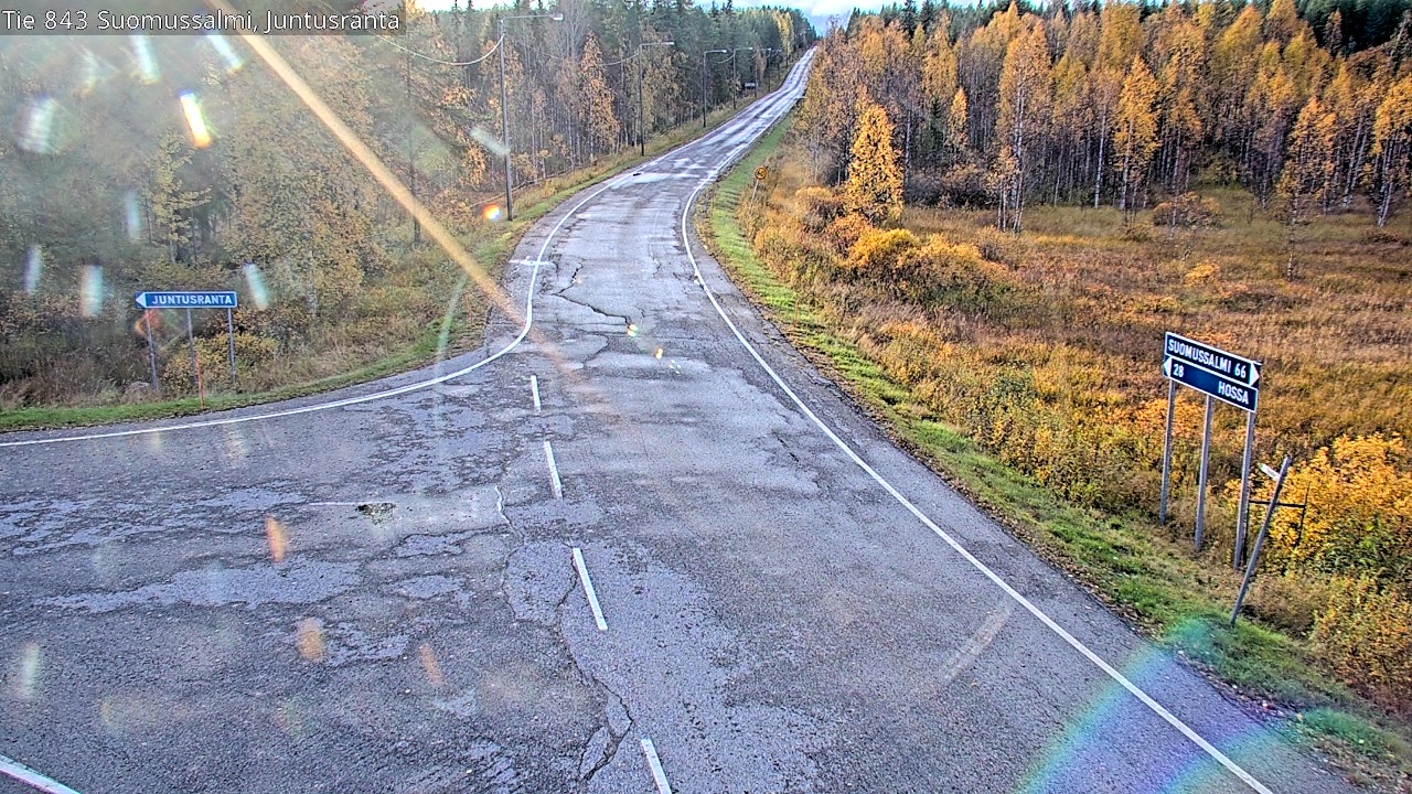 Kelikamerat Kuva Tie 843 Suomussalmi, Juntusranta, Suomussalmi, Kainuu