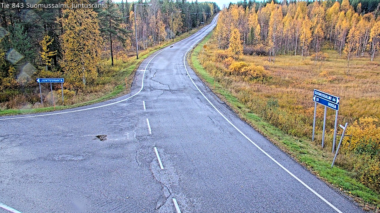 Kelikamerat Kuva Tie 843 Suomussalmi, Juntusranta, Suomussalmi, Kainuu