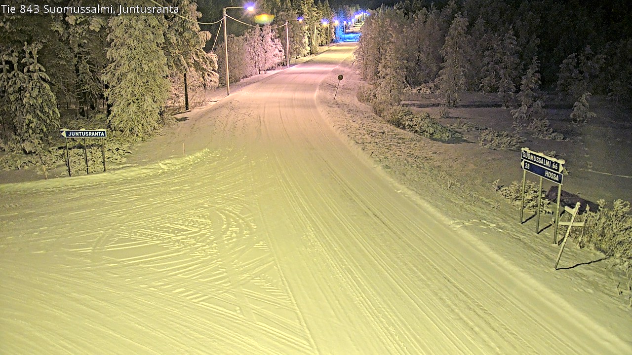 Kelikamerat Kuva Tie 843 Suomussalmi, Juntusranta, Suomussalmi, Kainuu