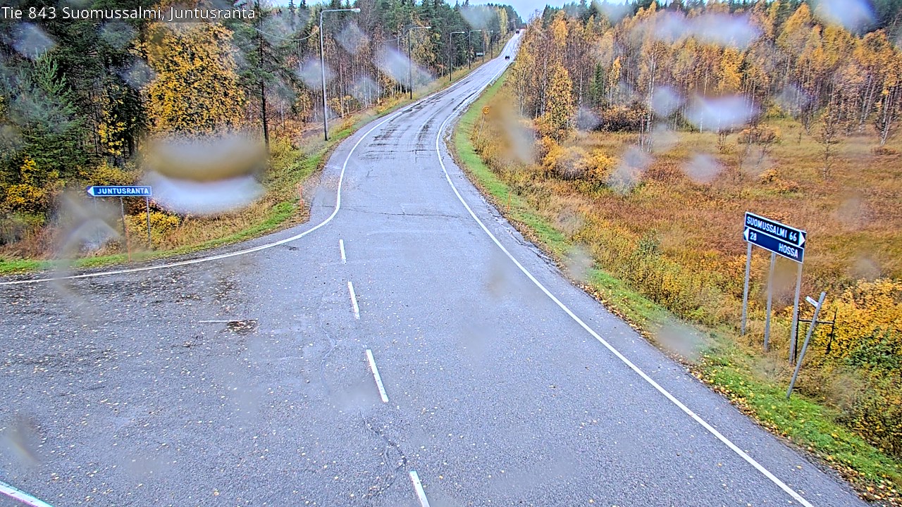 Weather Camera Image Road 843 Suomussalmi, Juntusranta, Suomussalmi, Kainuu