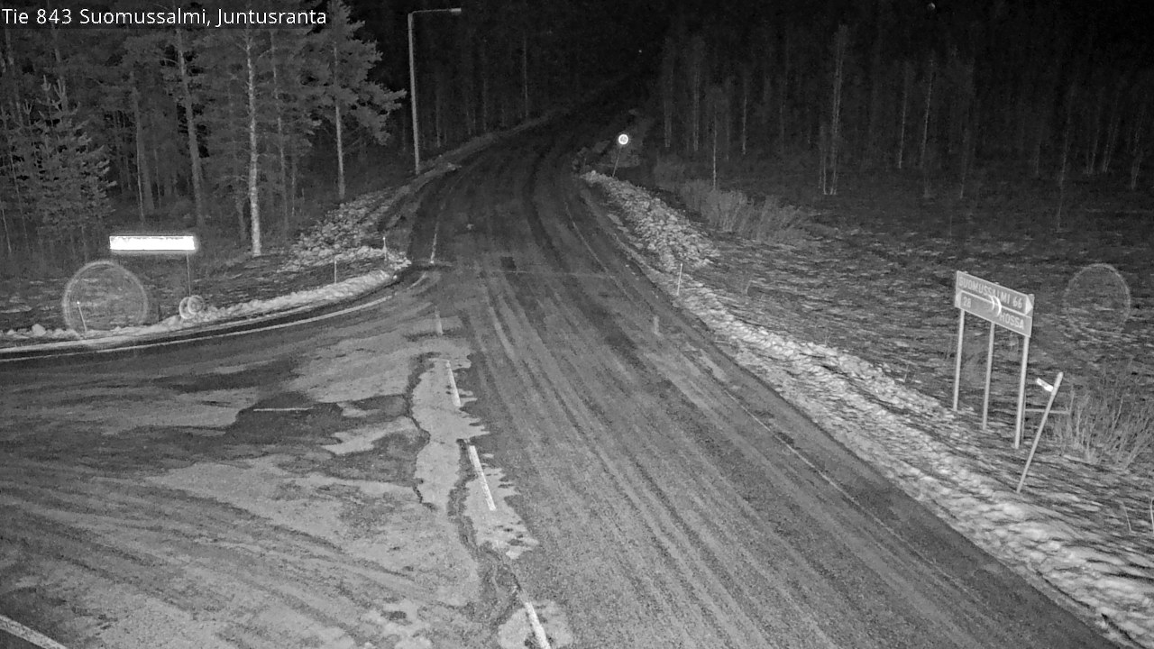 Kelikamerat Kuva Tie 843 Suomussalmi, Juntusranta, Suomussalmi, Kainuu