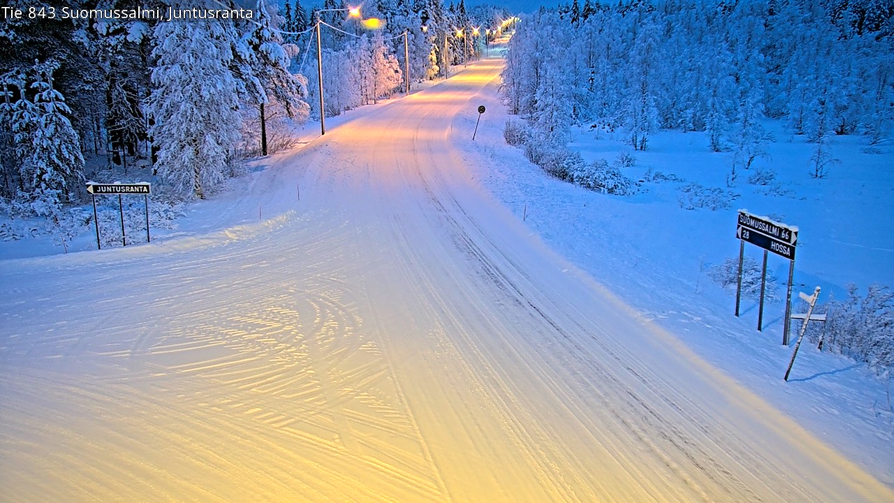 Kelikamerat Kuva Tie 843 Suomussalmi, Juntusranta, Suomussalmi, Kainuu