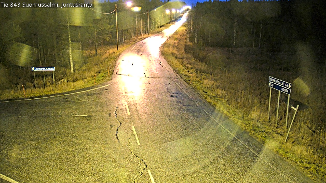Kelikamerat Kuva Tie 843 Suomussalmi, Juntusranta, Suomussalmi, Kainuu