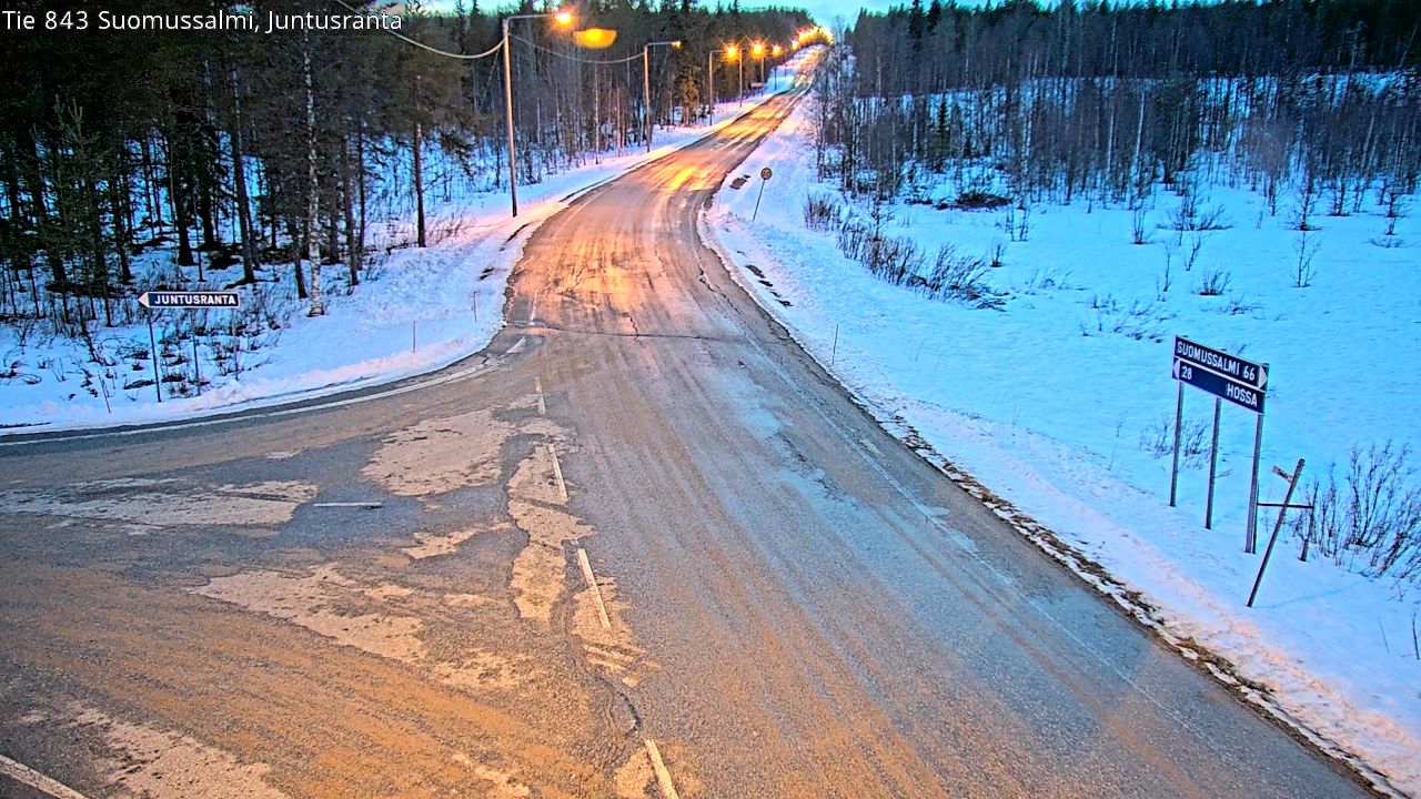 Kelikamerat Kuva Tie 843 Suomussalmi, Juntusranta, Suomussalmi, Kainuu