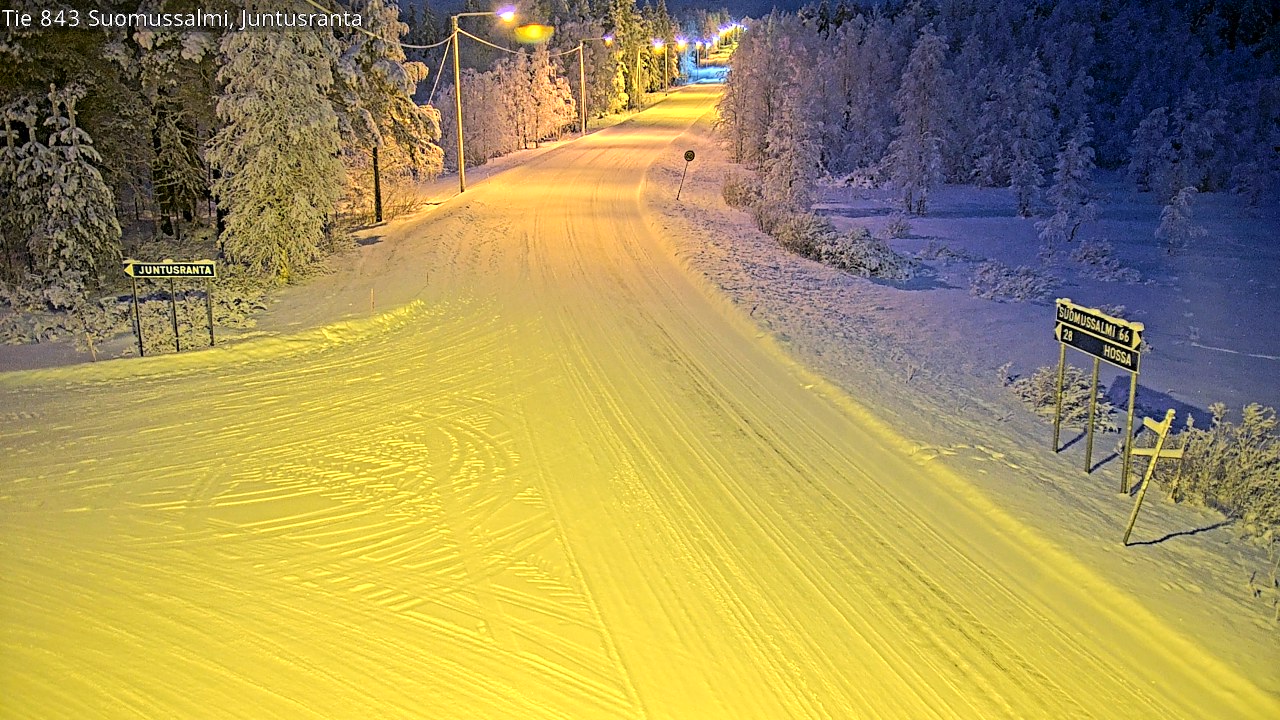 Kelikamerat Kuva Tie 843 Suomussalmi, Juntusranta, Suomussalmi, Kainuu