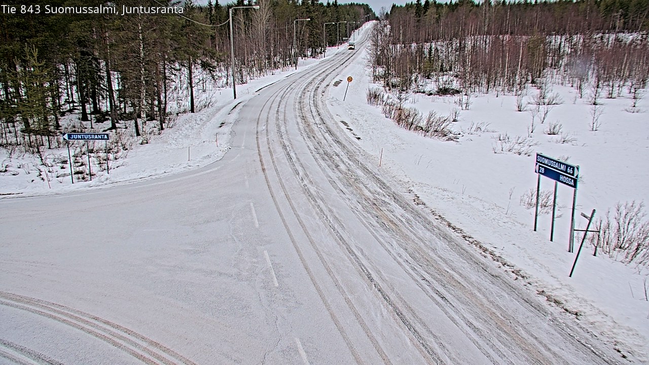 Kelikamerat Kuva Tie 843 Suomussalmi, Juntusranta, Suomussalmi, Kainuu