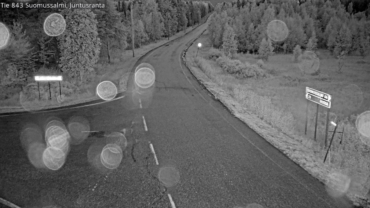 Kelikamerat Kuva Tie 843 Suomussalmi, Juntusranta, Suomussalmi, Kainuu