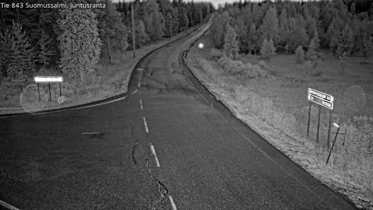 Kelikamerat Kuva Tie 843 Suomussalmi, Juntusranta, Suomussalmi, Kainuu