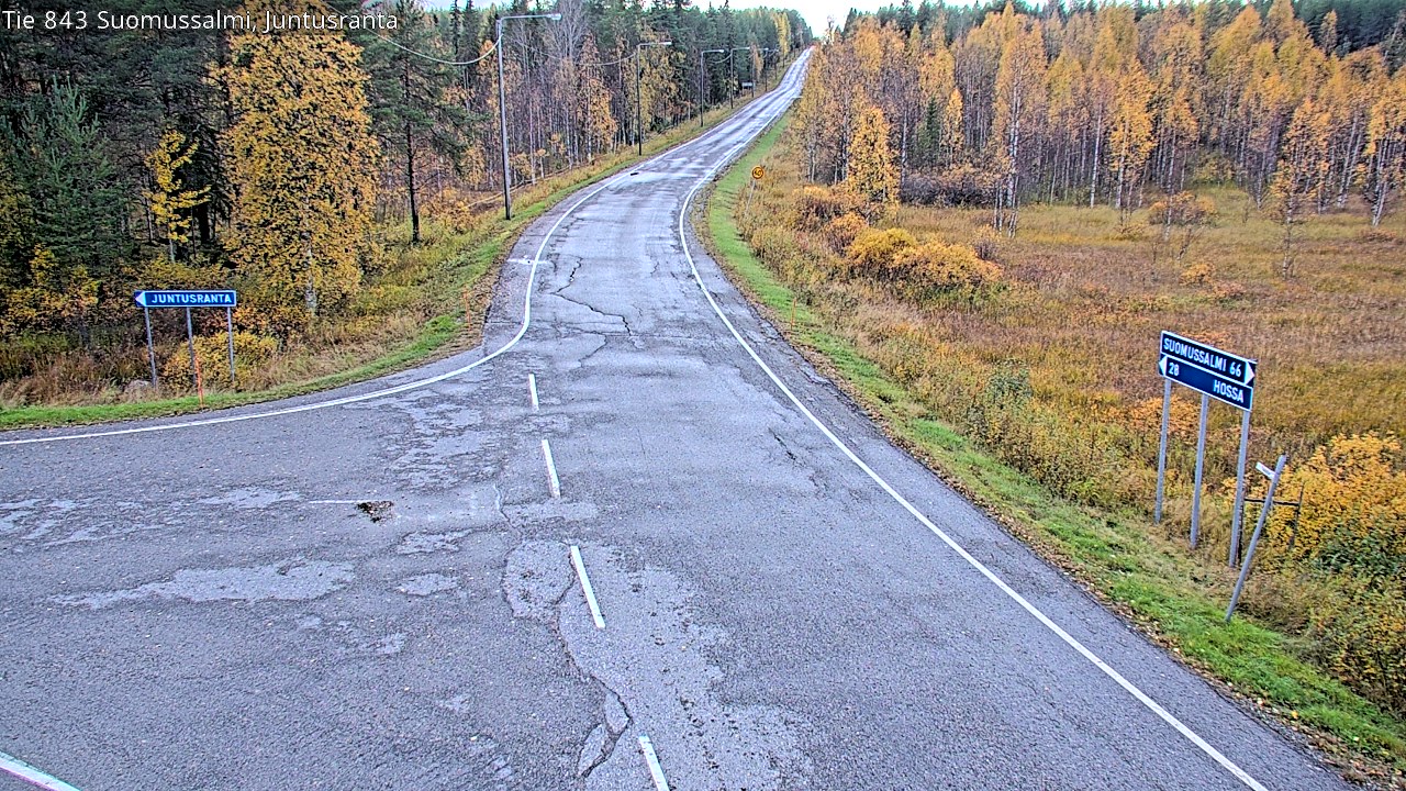 Kelikamerat Kuva Tie 843 Suomussalmi, Juntusranta, Suomussalmi, Kainuu