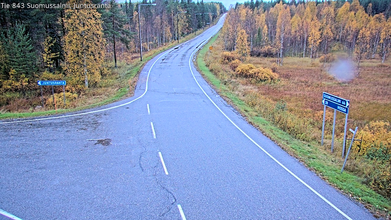 Kelikamerat Kuva Tie 843 Suomussalmi, Juntusranta, Suomussalmi, Kainuu