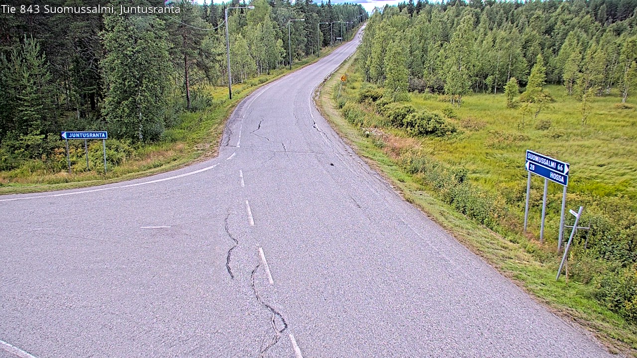 Kelikamerat Kuva Tie 843 Suomussalmi, Juntusranta, Suomussalmi, Kainuu