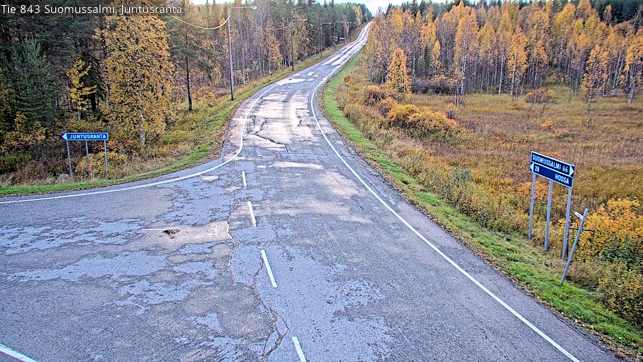 Kelikamerat Kuva Tie 843 Suomussalmi, Juntusranta, Suomussalmi, Kainuu