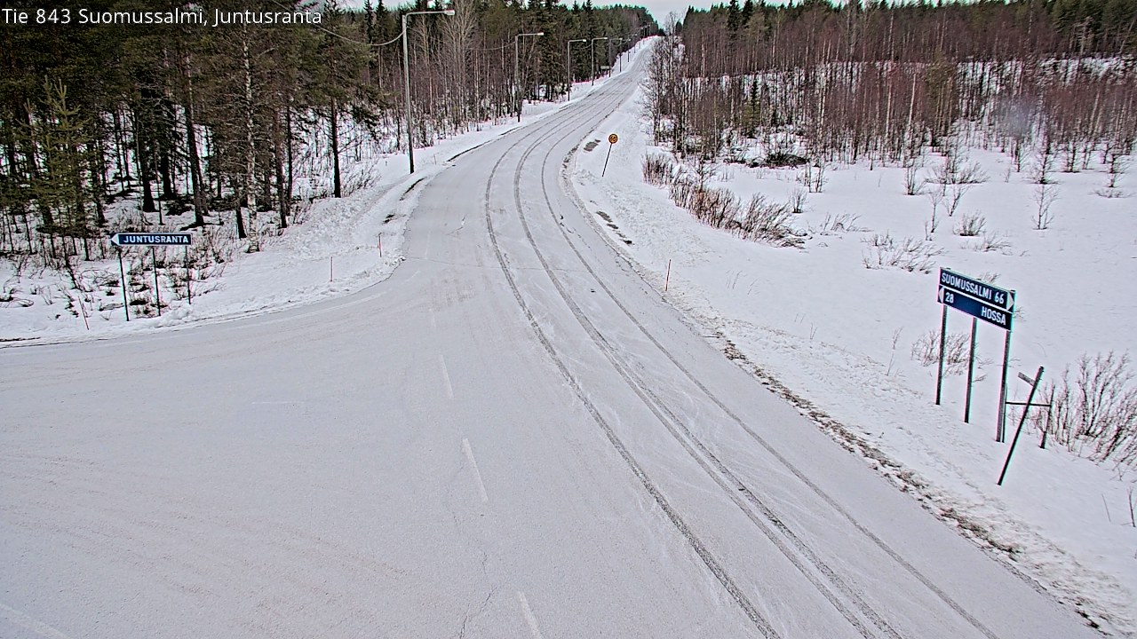 Kelikamerat Kuva Tie 843 Suomussalmi, Juntusranta, Suomussalmi, Kainuu