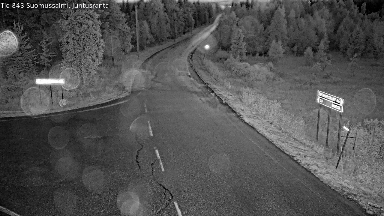 Kelikamerat Kuva Tie 843 Suomussalmi, Juntusranta, Suomussalmi, Kainuu