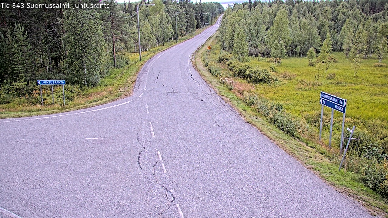 Kelikamerat Kuva Tie 843 Suomussalmi, Juntusranta, Suomussalmi, Kainuu
