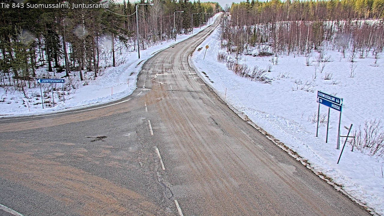 Kelikamerat Kuva Tie 843 Suomussalmi, Juntusranta, Suomussalmi, Kainuu