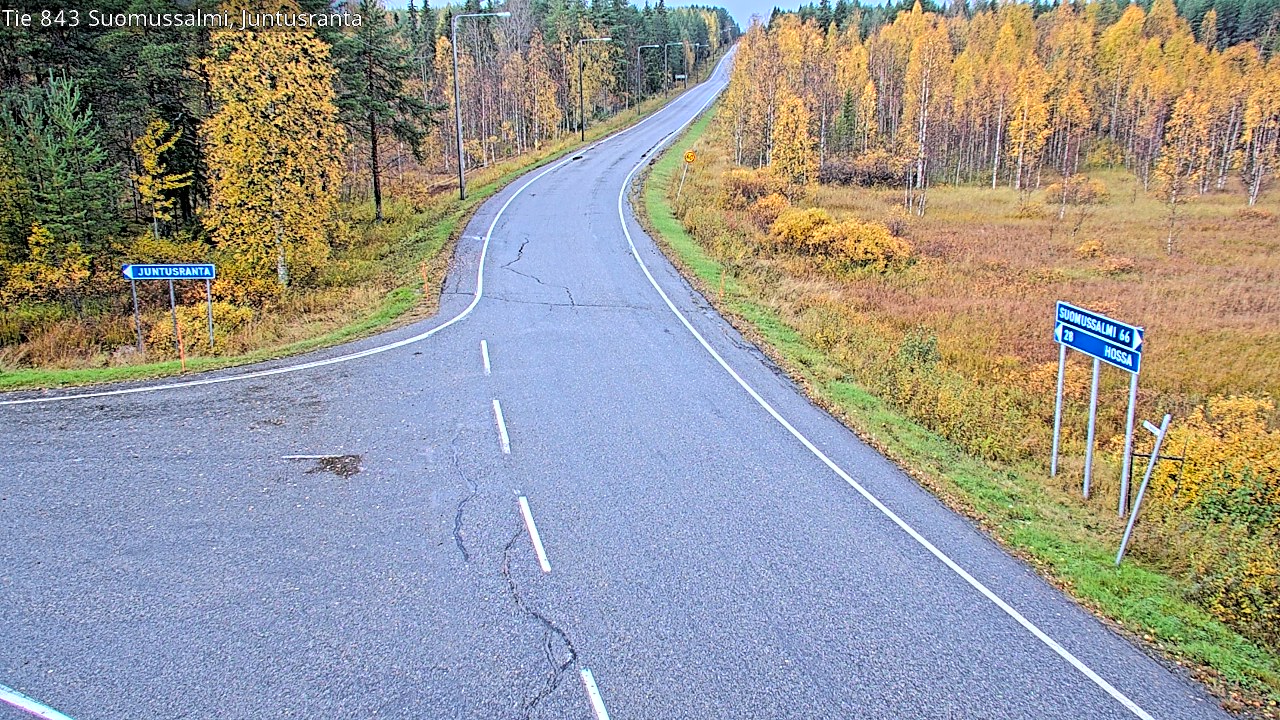 Kelikamerat Kuva Tie 843 Suomussalmi, Juntusranta, Suomussalmi, Kainuu