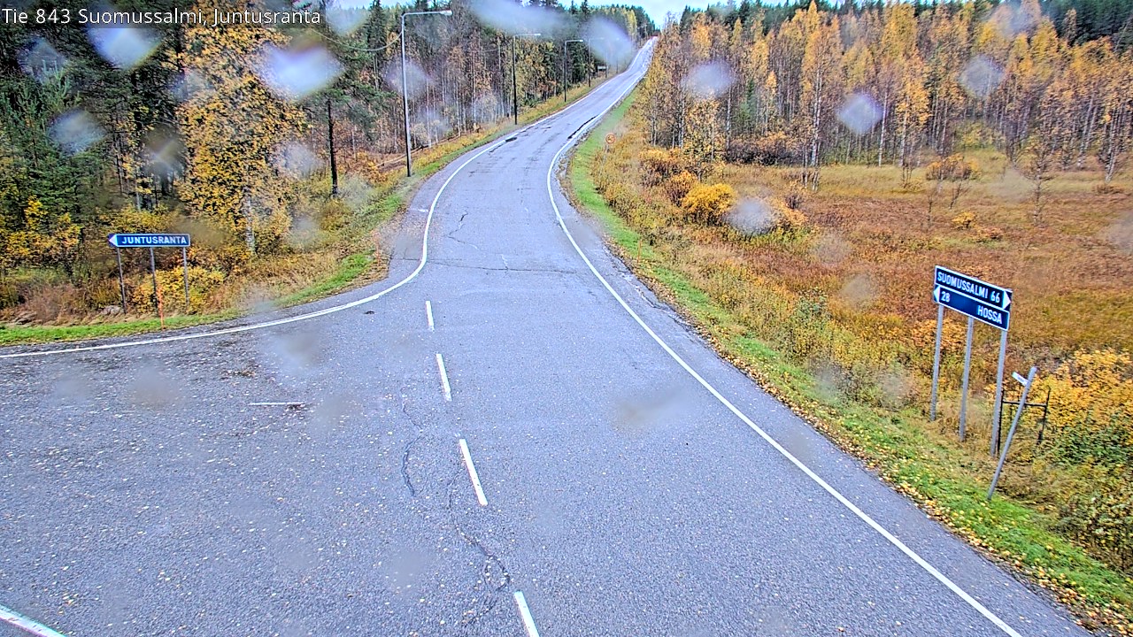 Weather Camera Image Road 843 Suomussalmi, Juntusranta, Suomussalmi, Kainuu