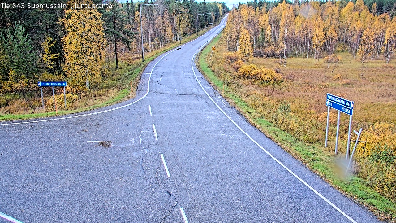 Kelikamerat Kuva Tie 843 Suomussalmi, Juntusranta, Suomussalmi, Kainuu