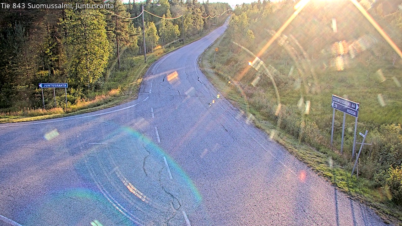 Kelikamerat Kuva Tie 843 Suomussalmi, Juntusranta, Suomussalmi, Kainuu