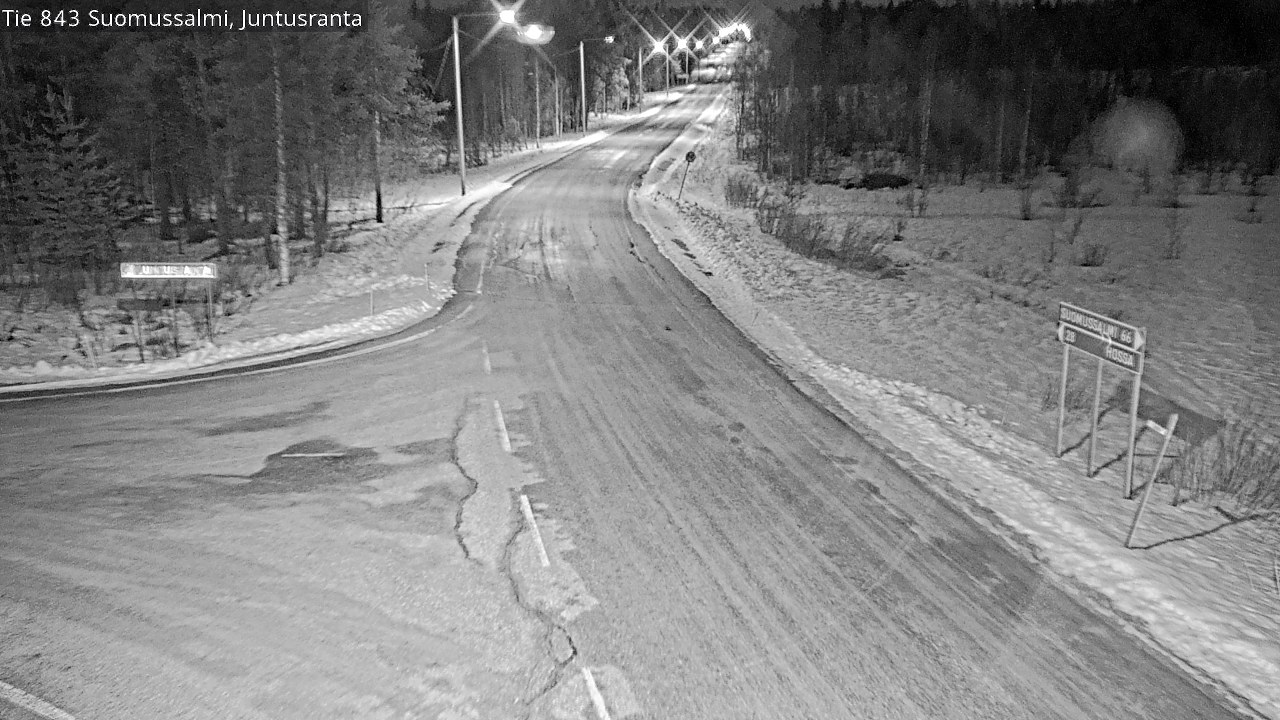 Kelikamerat Kuva Tie 843 Suomussalmi, Juntusranta, Suomussalmi, Kainuu