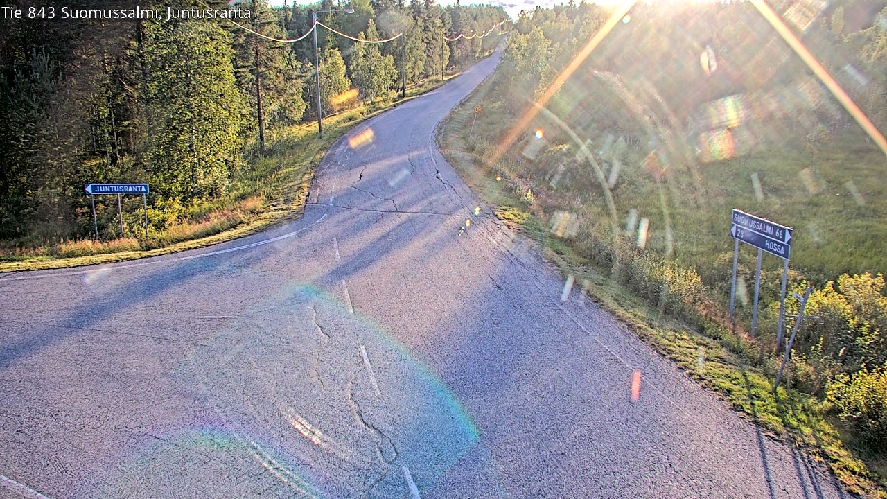 Kelikamerat Kuva Tie 843 Suomussalmi, Juntusranta, Suomussalmi, Kainuu