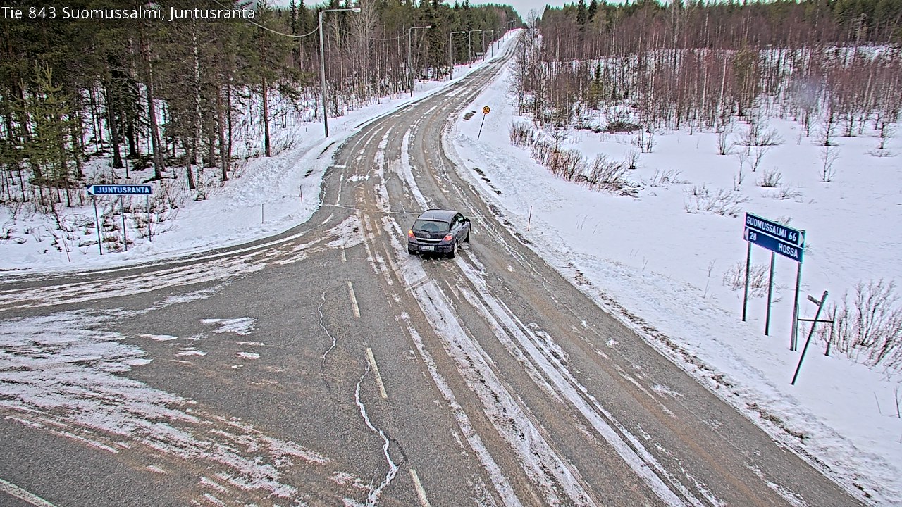 Kelikamerat Kuva Tie 843 Suomussalmi, Juntusranta, Suomussalmi, Kainuu