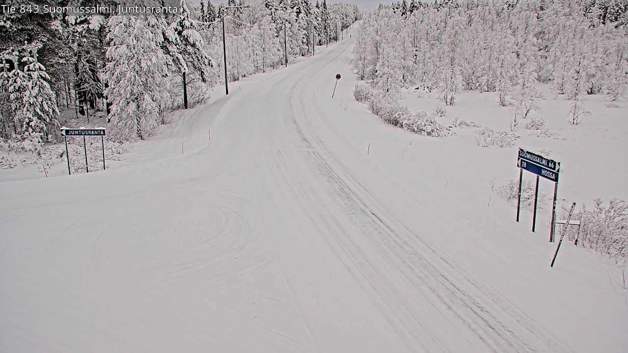 Kelikamerat Kuva Tie 843 Suomussalmi, Juntusranta, Suomussalmi, Kainuu