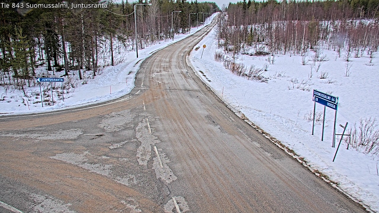 Kelikamerat Kuva Tie 843 Suomussalmi, Juntusranta, Suomussalmi, Kainuu