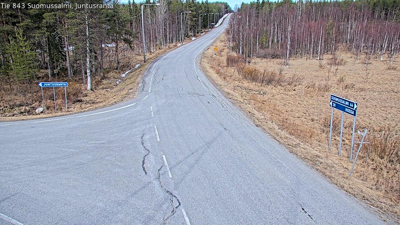 Kelikamerat Kuva Tie 843 Suomussalmi, Juntusranta, Suomussalmi, Kainuu