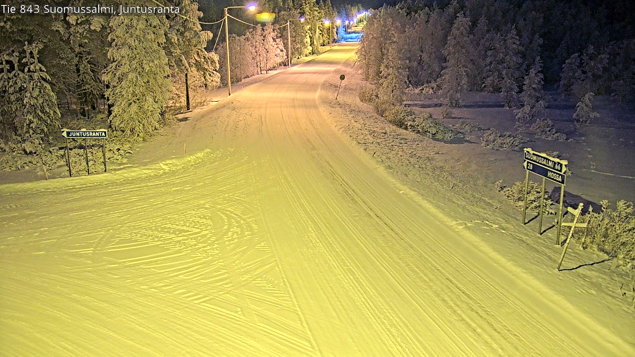 Kelikamerat Kuva Tie 843 Suomussalmi, Juntusranta, Suomussalmi, Kainuu