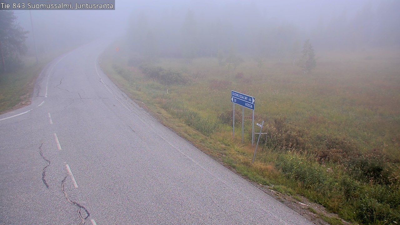 Kelikamerat Kuva Tie 843 Suomussalmi, Juntusranta, Suomussalmi, Kainuu