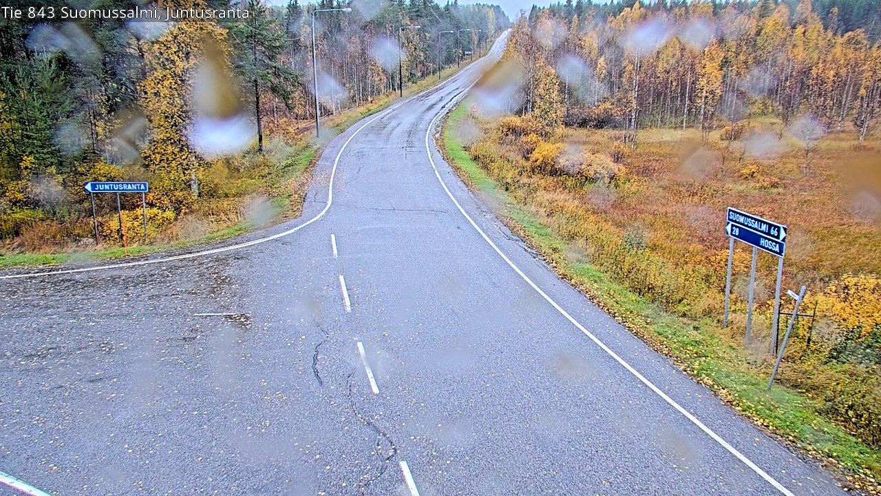 Weather Camera Image Road 843 Suomussalmi, Juntusranta, Suomussalmi, Kainuu