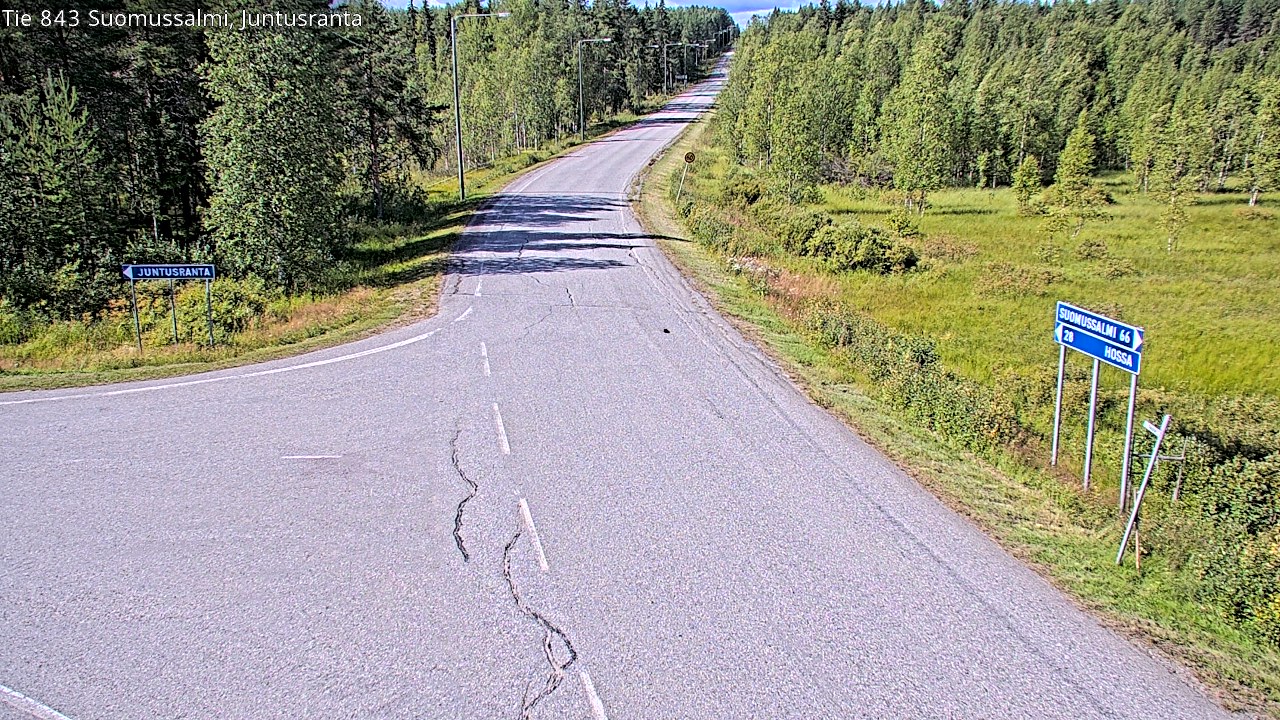 Kelikamerat Kuva Tie 843 Suomussalmi, Juntusranta, Suomussalmi, Kainuu