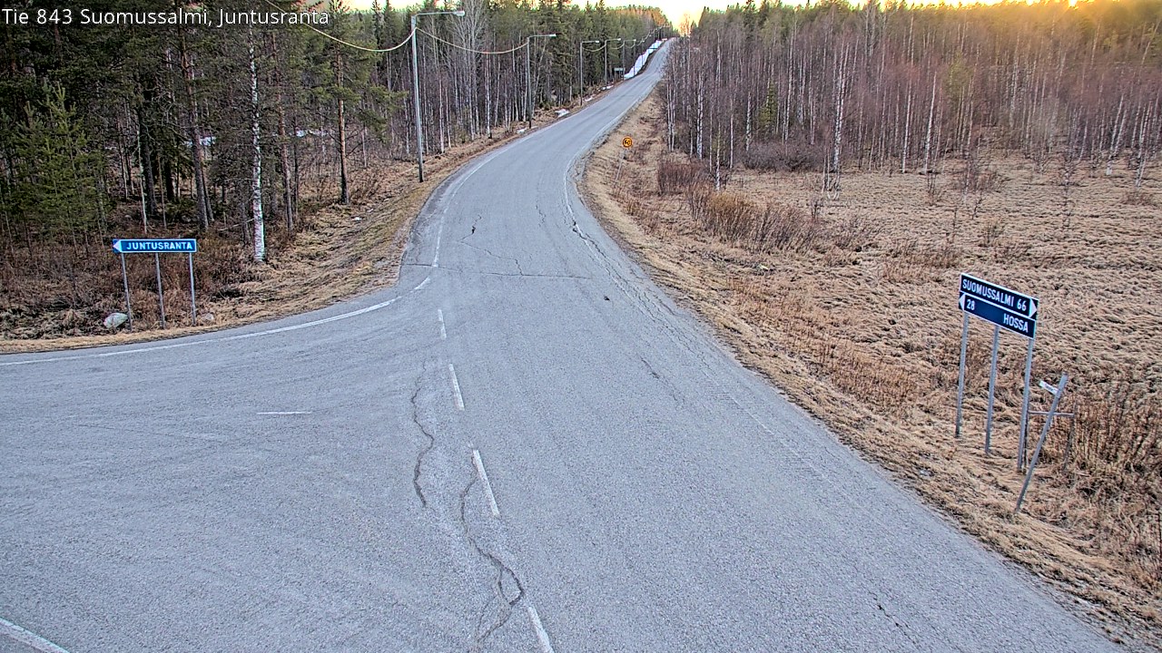 Kelikamerat Kuva Tie 843 Suomussalmi, Juntusranta, Suomussalmi, Kainuu