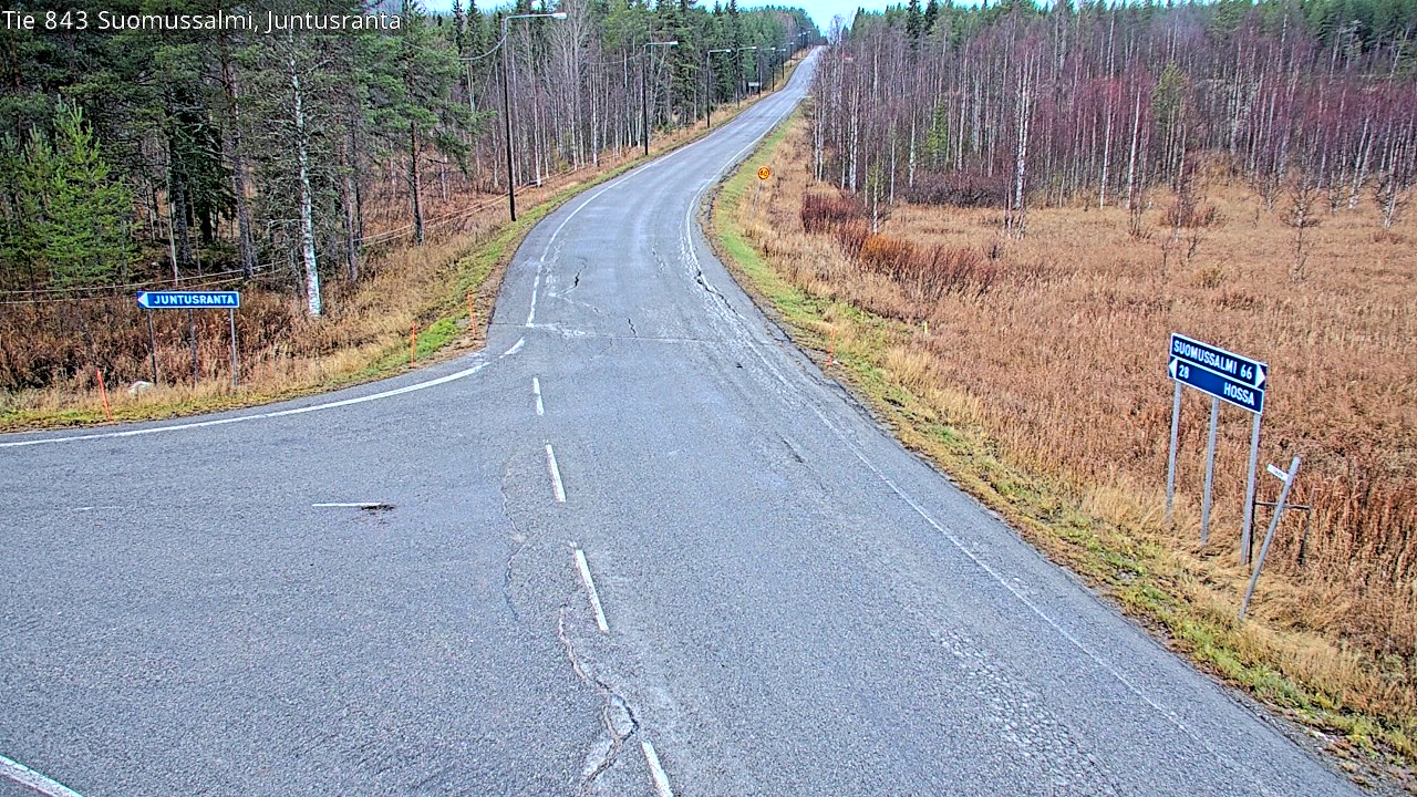 Kelikamerat Kuva Tie 843 Suomussalmi, Juntusranta, Suomussalmi, Kainuu