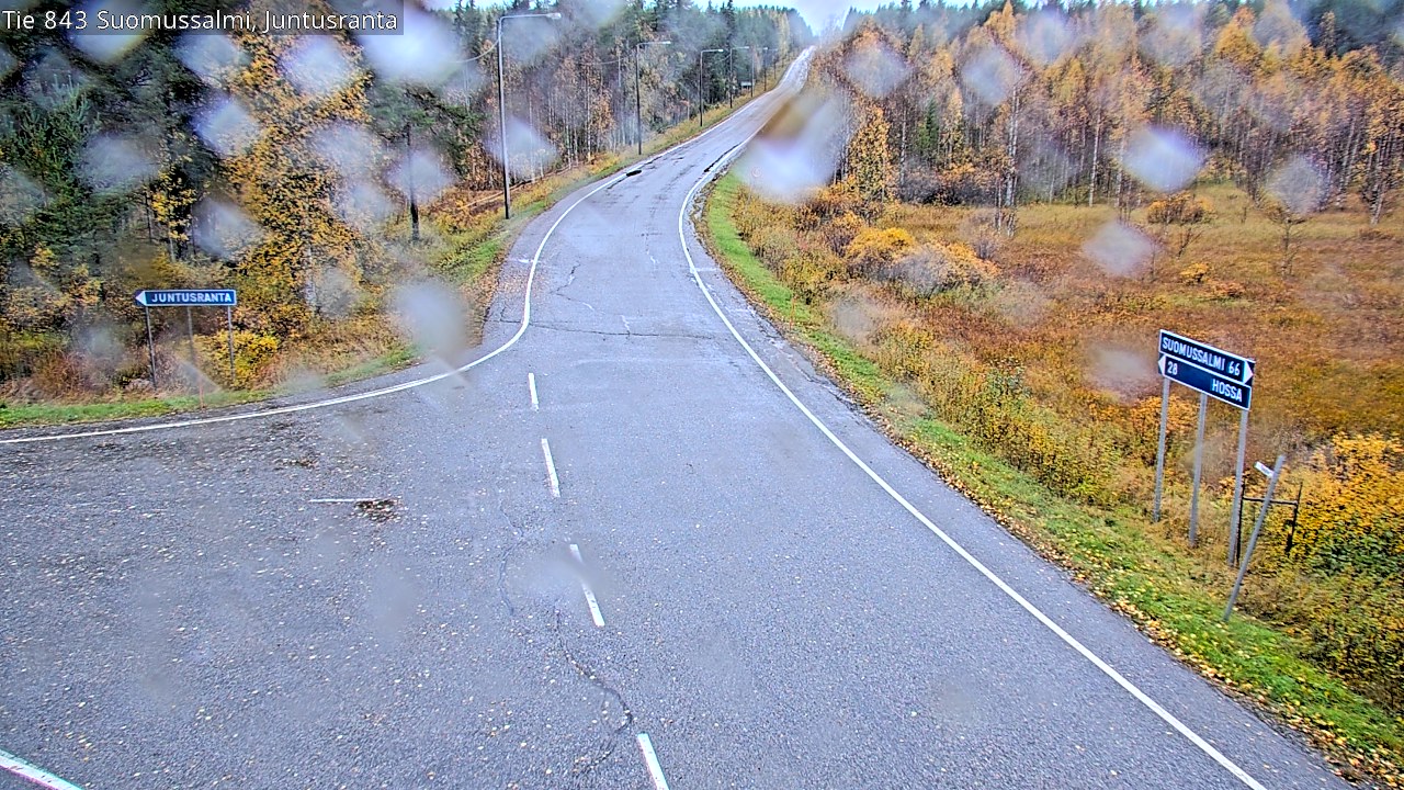 Weather Camera Image Road 843 Suomussalmi, Juntusranta, Suomussalmi, Kainuu