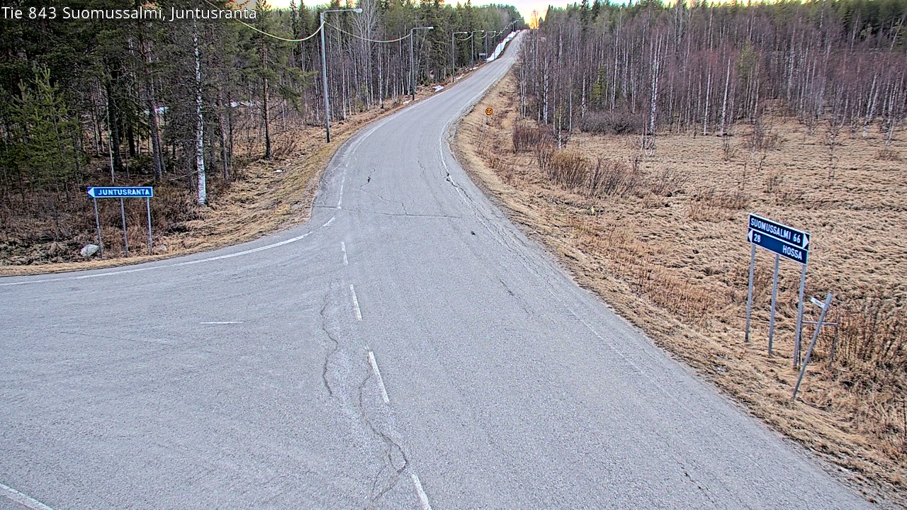Kelikamerat Kuva Tie 843 Suomussalmi, Juntusranta, Suomussalmi, Kainuu