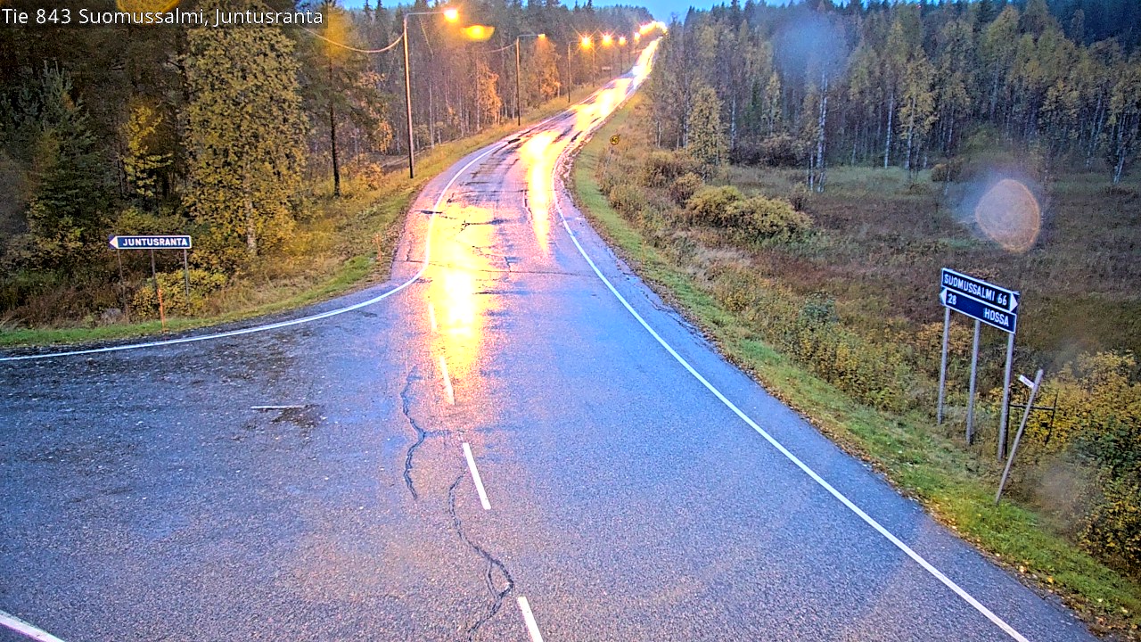 Kelikamerat Kuva Tie 843 Suomussalmi, Juntusranta, Suomussalmi, Kainuu