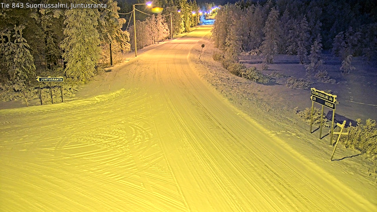 Kelikamerat Kuva Tie 843 Suomussalmi, Juntusranta, Suomussalmi, Kainuu