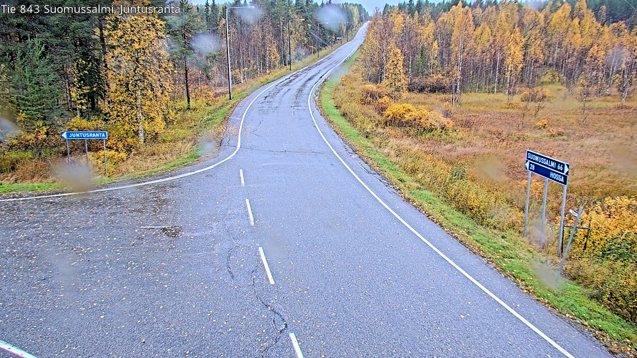 Weather Camera Image Road 843 Suomussalmi, Juntusranta, Suomussalmi, Kainuu
