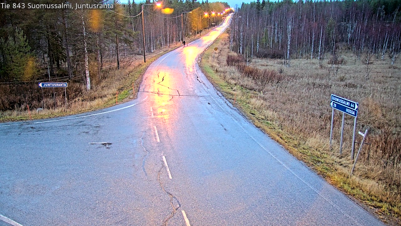 Kelikamerat Kuva Tie 843 Suomussalmi, Juntusranta, Suomussalmi, Kainuu