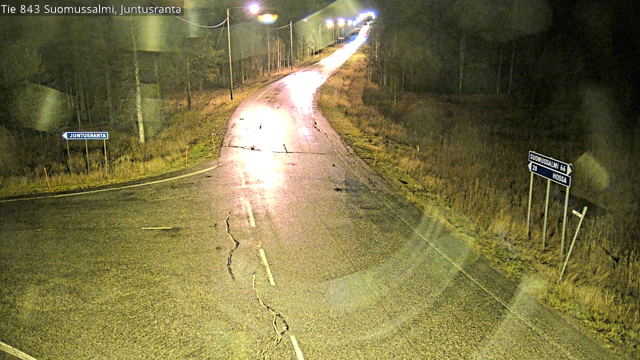 Kelikamerat Kuva Tie 843 Suomussalmi, Juntusranta, Suomussalmi, Kainuu